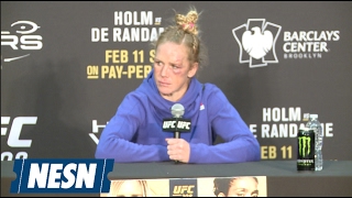 Holly Holm Loses Respect For Germaine De Randamie After Late Shots [upl. by Husha]