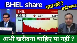 BHEL share latest news today BHEL share news today Target price share analysis buy or sell [upl. by Lebasi]