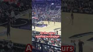 spurs opening scrimmage [upl. by Ynnavoeg]