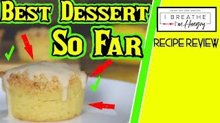 Keto Lemon Sour Cream Muffins  Dessert Recipe Review  Recipe by I Breathe Im Hungry [upl. by Geoffry537]