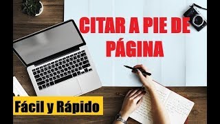 Cómo CITAR A PIE DE PÁGINA  Muestro EJEMPLO en uso de Ibidem Idem etc [upl. by Atthia]