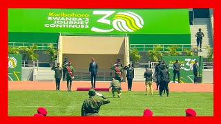 Arrival of President Kagame and First Lady at Amahoro Stadium for the Liberation Ceremony [upl. by Bonne]