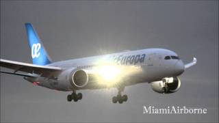 Air Europa 787 Landing at Miami International [upl. by Afrikah]