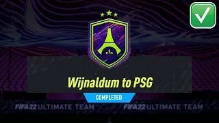 WIJNALDUM TO PSG SBC SOLUTION  FIFA 22 WIJNALDUM TO PSG SBC COMPLETED [upl. by Oidiple]