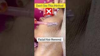 Facial Hair removal in 10 Minute 🥰quotBRIGHTEN amp SMOOTHEN YOUR SKIN shorts viral trending [upl. by Sseb]