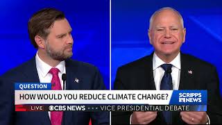 FULL DEBATE JD Vance and Tim Walz argue over issues in vice presidential debate [upl. by Corron392]