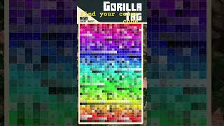 Can you find your color code funny gorillatag gtag viralshorts fyp shorts [upl. by Eceerahs]