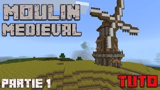 Tuto Minecraft 2  Le moulin médiéval partie 1 [upl. by Enaoj]