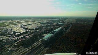 B737 Cockpit Landing  EDDF 25R [upl. by Barbaraanne]