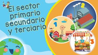 El Sector Primario Secundario y Terciario Videos Educativos para Niños [upl. by Anilehcim]