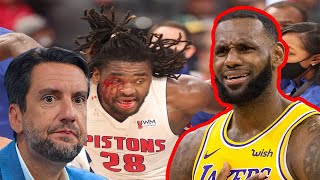 Deadspin brings RACISM into play in the Lebron James and Isaiah Stewart ELBOW incident [upl. by Mansfield]