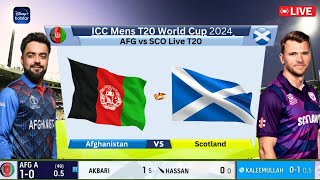 Live Afghanistan vs Scotland Live World Cup  AFG vs SCO Live Match Today T20 WC 2024 cricketlive [upl. by Rehpotsyrk]