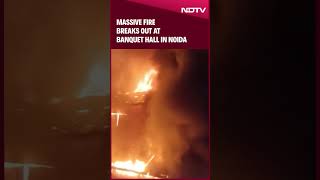 Noida  1 Dies In Massive Fire At A Banquet Hall In Noida [upl. by Clower]