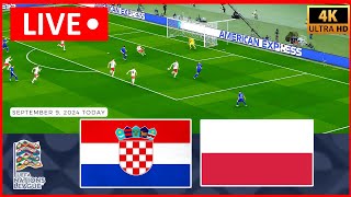 Na żywo Chorwacja kontra Polska  Liga Narodów 2024  Rozgrywka na żywo w meczu piłki nożnej [upl. by Dannel895]