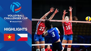 🇻🇳 VIE vs 🇨🇿 CZE  Semi Finals  Volleyball Challenger Cup Women  Match Highlights [upl. by Rosabella]