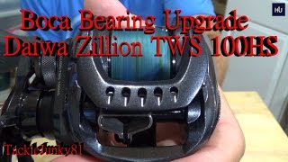 Boca Bearing Upgrade Daiwa Zillion TWS 100HS [upl. by Ellesig]