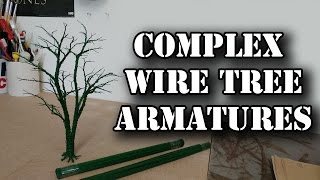 Realistic Scenic Trees  Wire Armatures Wrap Technique [upl. by Mckeon]