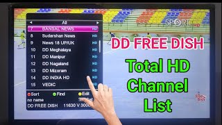 DD Free Dish HD Channel List Full HD  dd free dish mpeg4 channel list [upl. by Yrnehnhoj417]