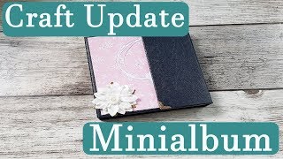 Craft Update ✿ Minialbum mit Ledereinband ✿ Magnetverschluss ✿ Basteln mit Papier [upl. by Michaella908]