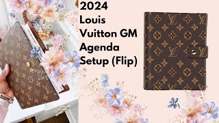 2024 Louis Vuitton Agenda GM Setup Flip [upl. by Whitver742]