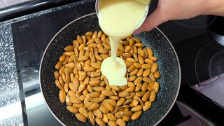 Beat Condensed Milk with Almonds You Will Be Amazed Simple Dessert [upl. by Llimaj]