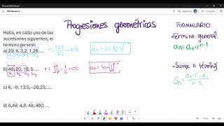 Sucesiones geométricas 2 [upl. by Hallagan431]