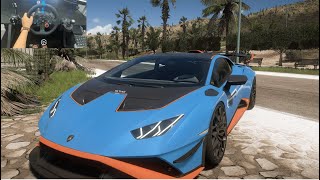 Lamborghini Huracan STO 2024 I Forza Horizon 5 I Stering Wheel Gameplay [upl. by Godric]