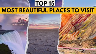 TOP 15 MustSee MOST Beautiful Places On Earth Bucket List [upl. by Ludovick]