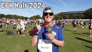 Copenhagen Half Marathon 2024 Race Vlog  Running In The Capital Of Denmark [upl. by Epotimet]