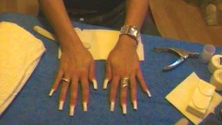 HOW TO Acrylic Nails for beginners [upl. by Ubana]