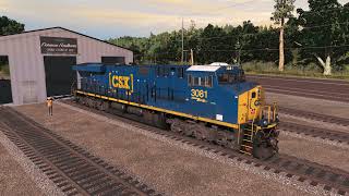 CSX ES44AH K5HL [upl. by Nylsirhc477]