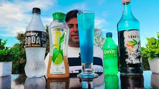 How To Make a Blue Lagoon Mocktail  Blue Curacao Mocktail  Refreshing Drink [upl. by Metabel]