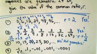 A Quick Intro to Geometric Sequences [upl. by Akcirret705]