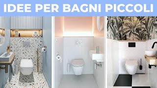 Idee per BAGNI PICCOLI bellissimi  Arredare casa [upl. by Riobard]