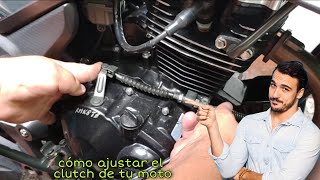 cómo ajustar el clutch o embrague de tu moto correctamente de manera fácil [upl. by Aeret927]