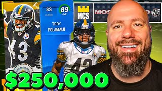 I USED TROY POLAMALU IN THE 250000 EA TOURNAMENT [upl. by Mcgray]