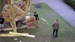 Rotating Climbing Wall Construction [upl. by Bowden]