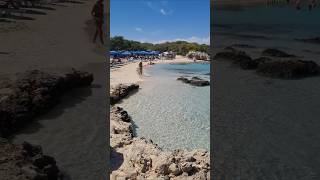 Beautiful Ayia Napa Beach 🏖 Small Makronissos Cyprus 🤩 cyprus ayianapa beachlife beach [upl. by Clothilde]