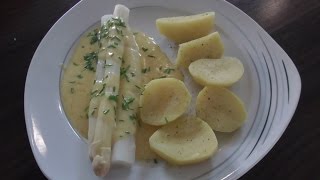 SPARGEL mit KARTOFFELN und SOßE HOLLANDAISE Thermomix® TM5 [upl. by Lusar341]