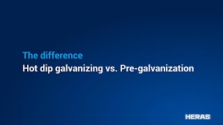 Hot dip galvanizing vs Pregalvanize [upl. by Elyad]