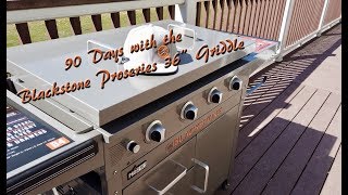 Blackstone 36quot Proseries Griddle  90 Day Review [upl. by Javier]