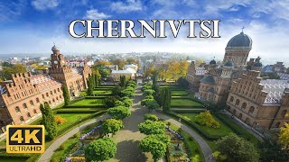 Chernivtsi Ukraine 🇺🇦  4K Drone Footage [upl. by Ainiger]