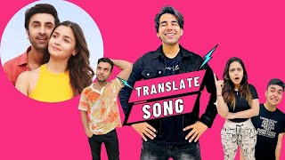 TRANSLATE BOLLYWOOD SONG CHALLENGE  RISHI DEV  Rimorav vlogs presents Ri Vlogs [upl. by Kokoruda]