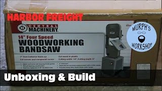 HF 14quot Bandsaw Unboxing amp Build [upl. by Linden203]