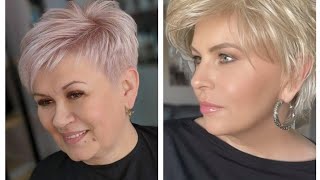 CORTES DE CABELLO CORTO MUJER 2024 pixie Haircut ideas [upl. by Ikik99]