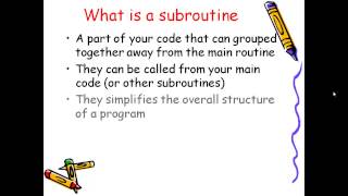 Subroutines in vbnet [upl. by Darcia82]