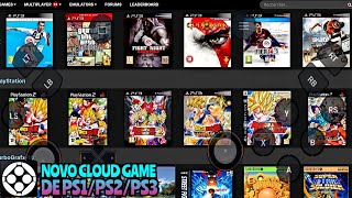 NOVO CLOUD GAME PARA PC RODANDO NO CELULAR JOGUE PS1PS2PS3PSPWIIGAMECUBNO ANDROID romstation [upl. by Llehcnom]