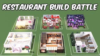 100k RESTAURANT BUILD BATTLE in BLOXBURG [upl. by Enyrb199]