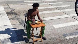 Prankster Gets Arrested For Eating Pancake Breakfast In The Middle of Road [upl. by Asilav280]