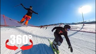 GLOBALink  Hit the virtual slopes with 360degree VR video [upl. by Hgeilyak]